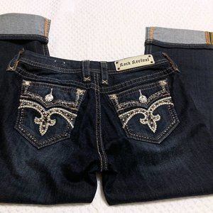 Rock Revival Maisky Easy Stretch Cropped Jeans Like New! Size 29